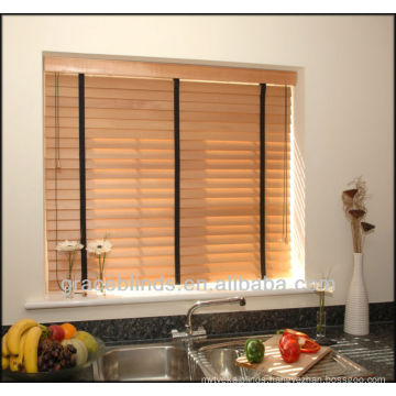 50mm Natural Wood mini Blinds Vinyl PVC venetian blinds horizontal louver blinds